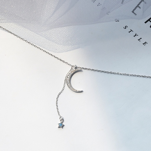 Jewelry - Moon & Hanging Star Necklace